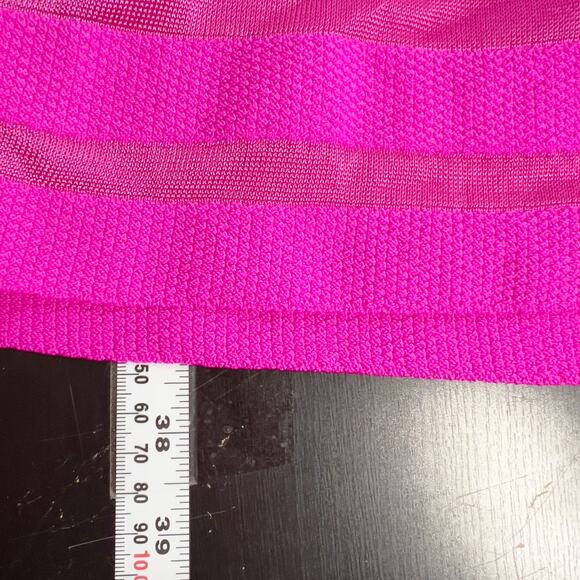 Ted Baker 8 NEW Streena Knit Skater Dress One Shoulder Hot Pink Barbie - Picture 9 of 12